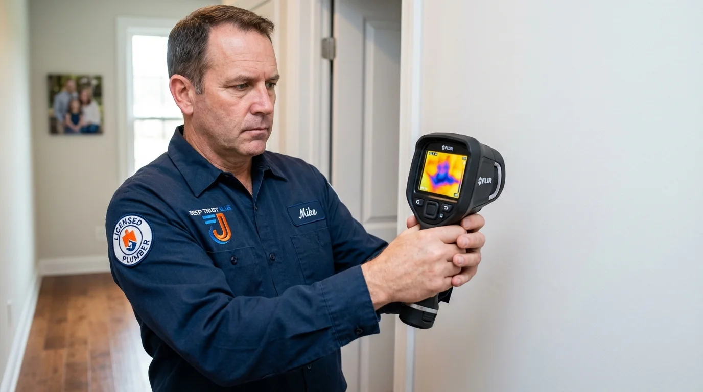 Thermal imaging leak detection by Johns Plumbing LLC in Half Moon Bay